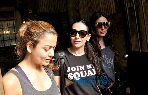 Kareena Kapoor Khan, Amrita Arora & Karisma Kapoor snapped post lunch in Bandra Kareena Kapoor Khan, Amrita Arora & Karisma Kapoor snapped post lunch in Bandra