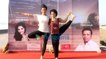 Kirti Kulhari attends an initiative to spread awareness for the benefits of Yoga