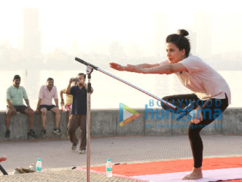 Kirti Kulhari attends an initiative to spread awareness for the benefits of Yoga