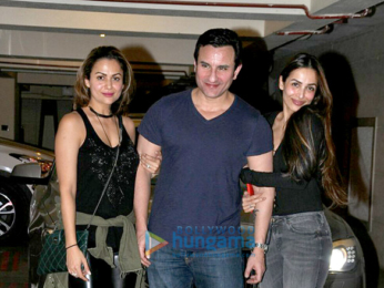 Malaika Arora Khan, Amrita Arora, Karisma Kapoor snapped post dinner at Saif Ali Khan & Kareena Kapoor Khan's house