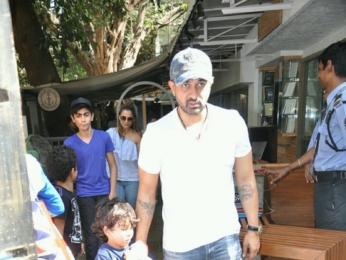 Malaika Arora Khan snapped post lunch at 'Out Of The Blue'