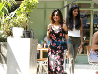 Nidhhi Agerwal snapped post lunch at 'The Kitchen garden'