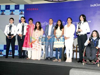Rahul Bose, Zoya Akhtar & Barkha Dutt at their film Poorna's promotions
