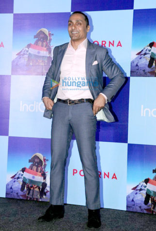 Rahul Bose, Zoya Akhtar & Barkha Dutt at their film Poorna’s promotions