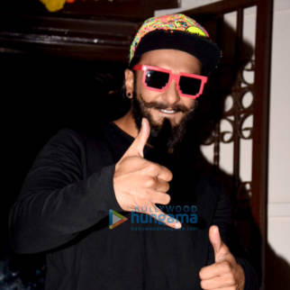 Ranveer Singh snapped at a dubbing studio in Bandra
