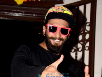 Ranveer Singh snapped at a dubbing studio in Bandra