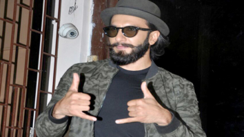 Ranveer Singh snapped post dubbing at a studio in Bandra