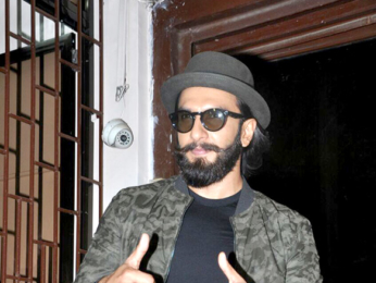 Ranveer Singh snapped post dubbing at Bandra Studio