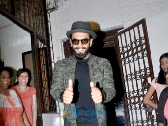 Ranveer Singh snapped post dubbing at Bandra Studio