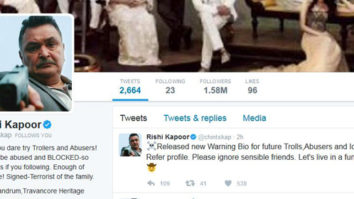 Rishi Kapoor warns trolls and abusers on Twitter like a Boss