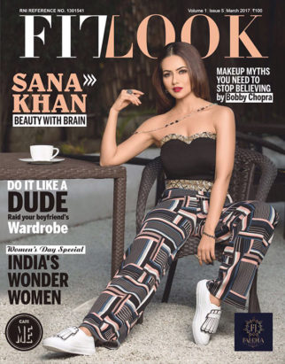 Sana Khan On The Cover Of Fitlook