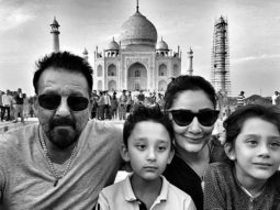 Check out: Sanjay Dutt poses for a family portrait in front of the Taj Mahal