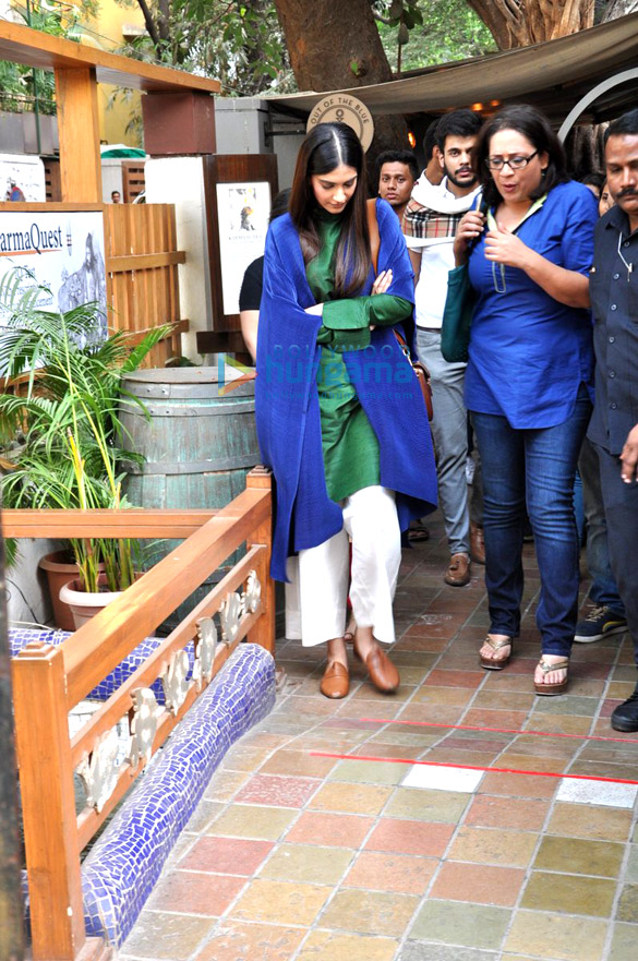 Sonam Kapoor snapped post NDTV shoot Sonam Kapoor snapped post NDTV shoot