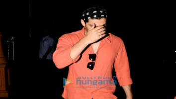 Sooraj Pancholi snapped hiding his face from paparazzi