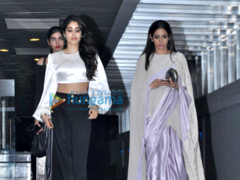 Sridevi, Jhanvi & Khushi snapped post dinner at Hakkasan
