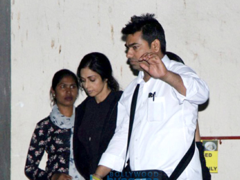 Sridevi and Jhanvi Kapoor snapped at an AD Shoot in Bandra