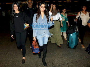 Sridevi and family snapped at the airport
