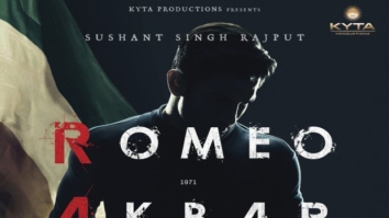 Sushant Singh Rajput espionage thriller Romeo Akbar Walter with Robbie Grewal is set in 1971