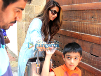 Tanishaa Mukerji and Ajay Devgn son snapped in Juhu