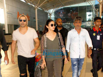 Varun Dhawan, Alia Bhatt, Kangna Ranaut and Karan Johar snapped at the airport