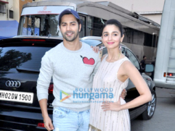 Varun Dhawan & Alia Bhatt snapped promoting their film ‘Badrinath Ki Dulhania’