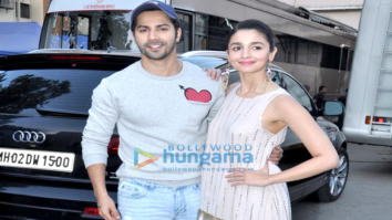Varun Dhawan & Alia Bhatt snapped promoting their film ‘Badrinath Ki Dulhania’