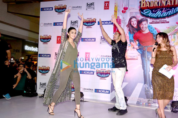 varun dhawan alia bhatt promote badrinath ki dulhania at korum mall thane 3