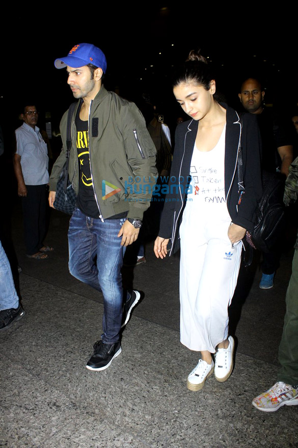 varun dhawan alia bhatt return from badrinath ki dulhania promotions in kolkata 3