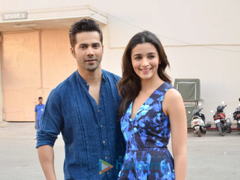 Varun Dhawan & Alia Bhatt snapped at 'Badrinath Ki Dulhania' promotions