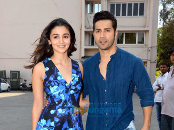 Varun Dhawan & Alia Bhatt snapped at 'Badrinath Ki Dulhania' promotions