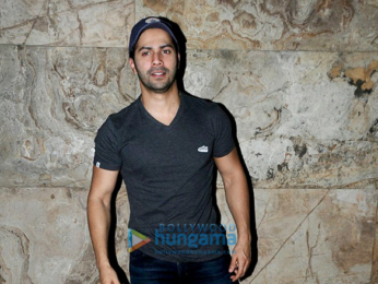 Varun Dhawan & Natasha snapped at 'The Boss Baby' screening