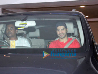 Varun Dhawan & Sidharth Malhotra visit Karan Johar's house to meet his babies