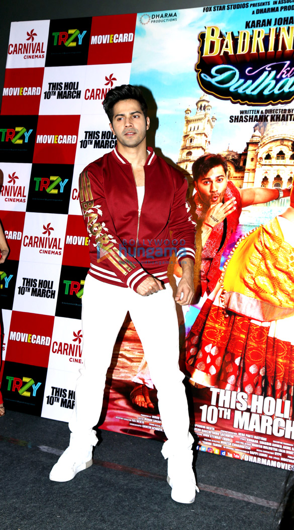 varun dhawan and alia bhatt at the film promotion of badrinath ki dulhania 4