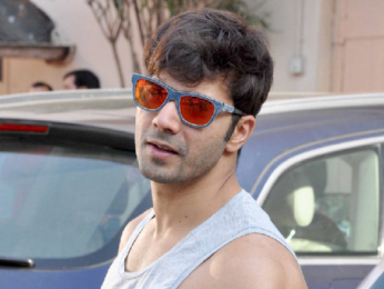Varun Dhawan snapped at an ad shoot