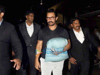 Aamir Khan and Shilpa Shetty snapped at the airport
