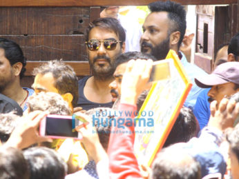 Ajay Devgn meets his fans on his birthday