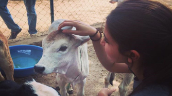 Anushka Sharma spends time with the ones she love – animals and she is loving it!
