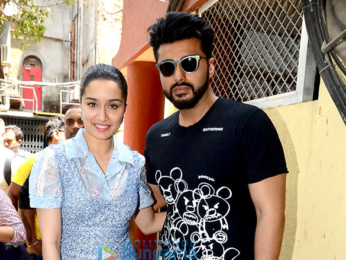 Arjun Kapoor & Shraddha Kapoor snapped at 'Half Girlfriend' promotions