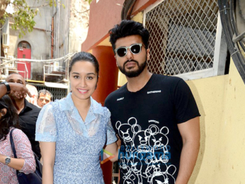 Arjun Kapoor & Shraddha Kapoor snapped at 'Half Girlfriend' promotions