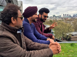 Check out: Anil Kapoor, Arjun Kapoor and Anees Bazmee pose on sets of Mubarakan