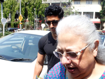 Farhan Akhtar takes mom Honey Irani out for lunch in Bandra