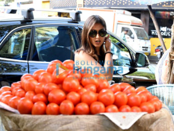 Ileana DCruz snapped buying veggies from local vendor