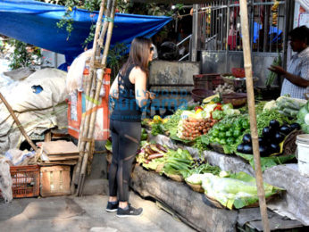 Ileana DCruz snapped buying veggies from local vendor