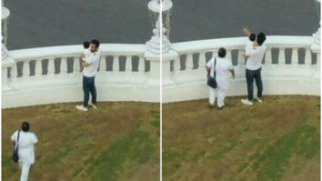 Check out: Its papa-son day for Tusshar Kapoor and son Laksshya on the sets of Golmaal Again