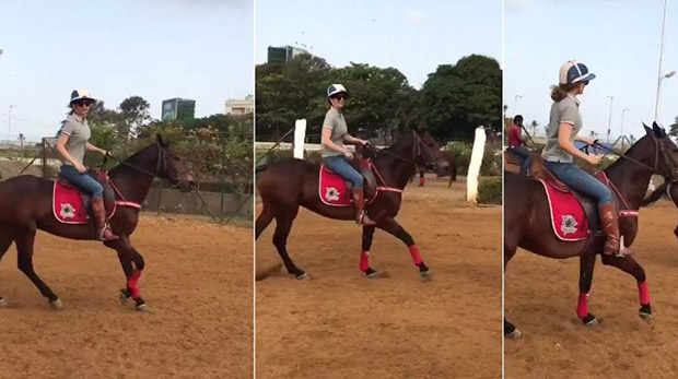 Kangna Ranaut learns horse riding for Rani Laxmibai
