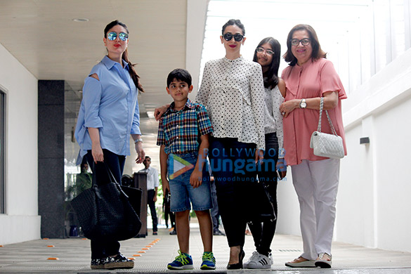 Kareena Kapoor Khan & Karisma Kapoor snapped post their birthday lunch with their mother Babita Kapoor at ‘Hakkasan’