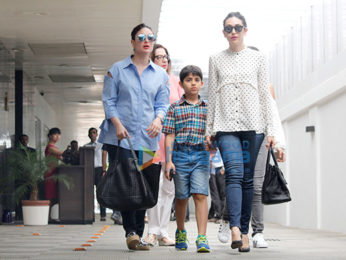 Kareena Kapoor Khan & Karisma Kapoor snapped post birthday lunch with mom Babita Kapoor at Hakkasan