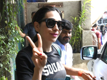 Karisma Kapoor & Anu Diwan snapped post lunch at Pali Village Cafe