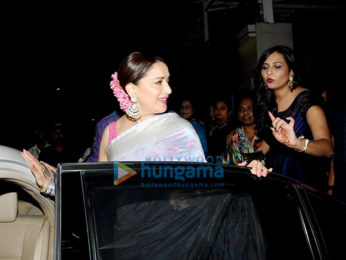Madhuri Dixit snapped at her manager's wedding reception