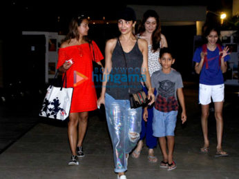 Malaika Arora Khan and Amrita Arora snapped with kids in bandra